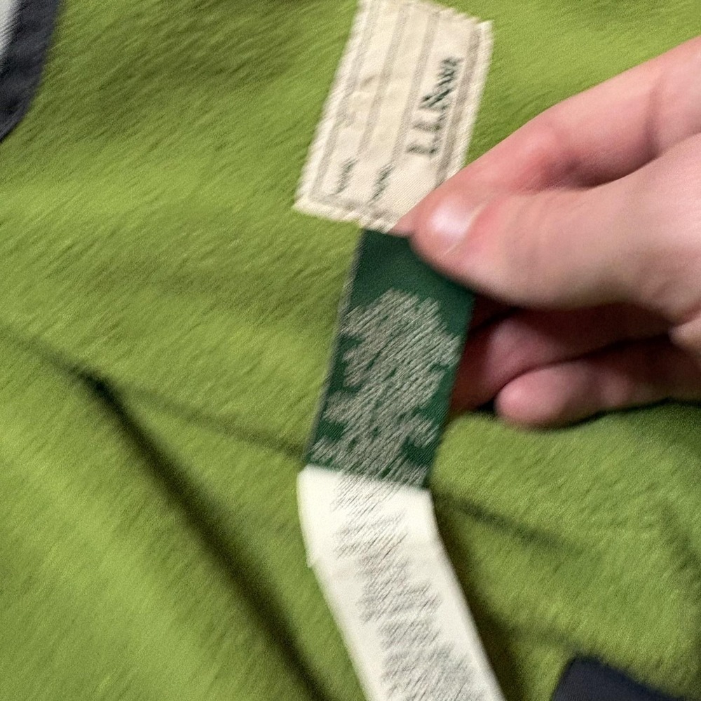L.L.Bean Jacket Boys Large 14-16 Gray Green Fleece Lined Hooded Ski Snow Winter - Picture 12 of 16